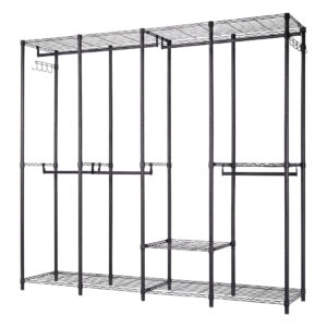 Levede Heavy Duty Clothes Rack with 500kg Capacity – Black