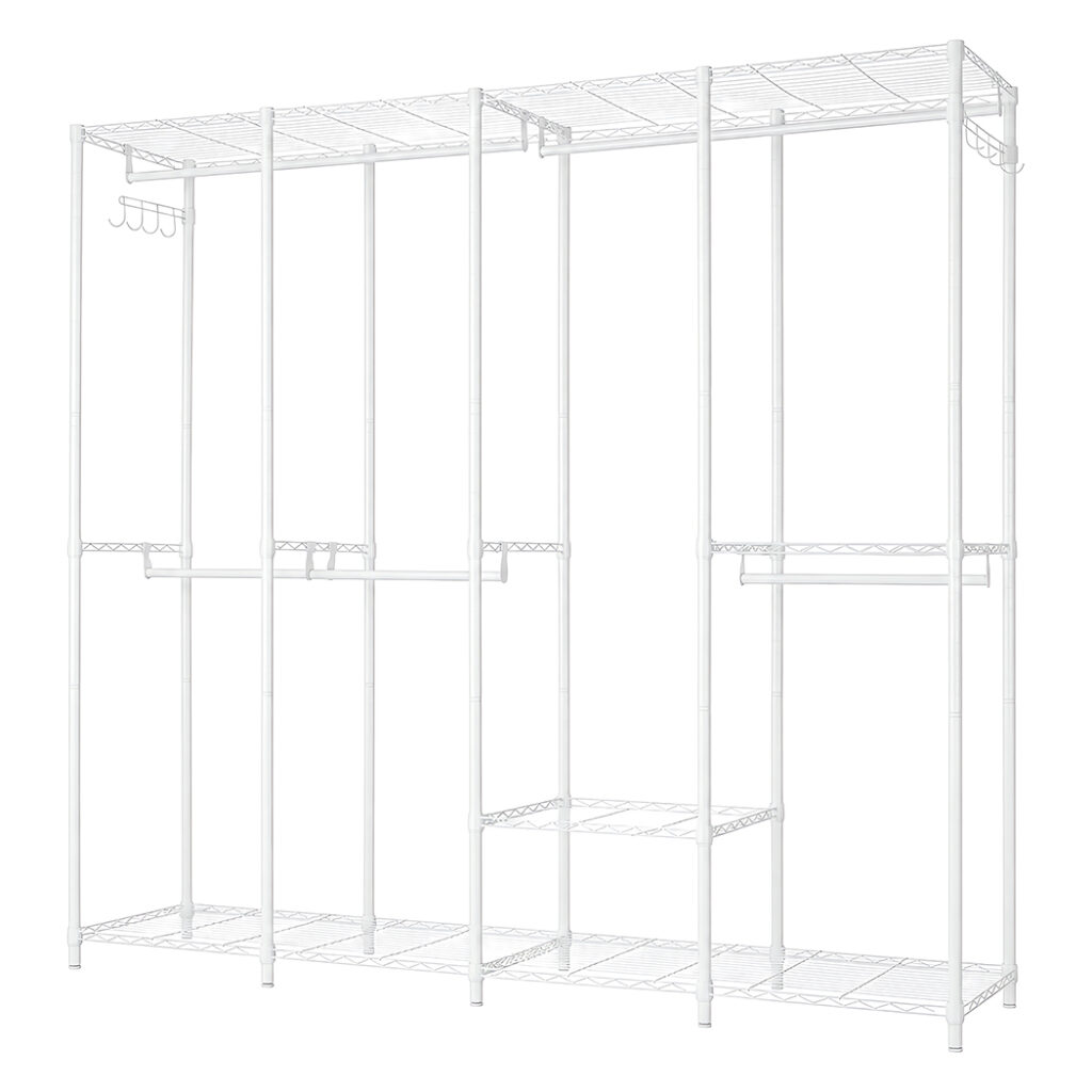 Levede Heavy Duty Clothes Rack with 500kg Capacity – White