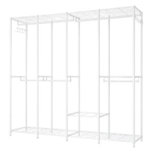 Levede Heavy Duty Clothes Rack with 500kg Capacity – White