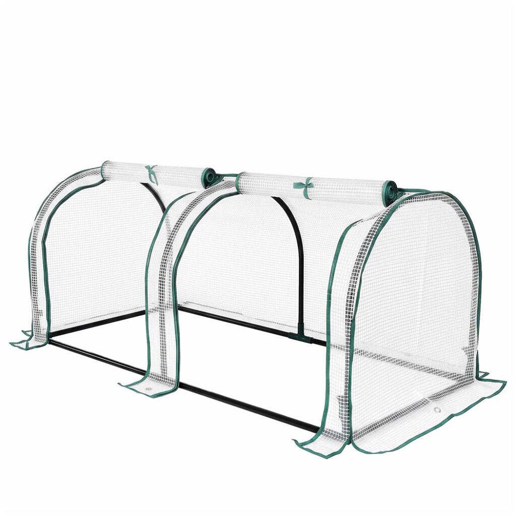 Lambu Dual-Zone Mini Greenhouse Tunnel with PE Cover