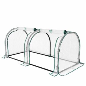 Lambu Dual-Zone Mini Greenhouse Tunnel with PE Cover