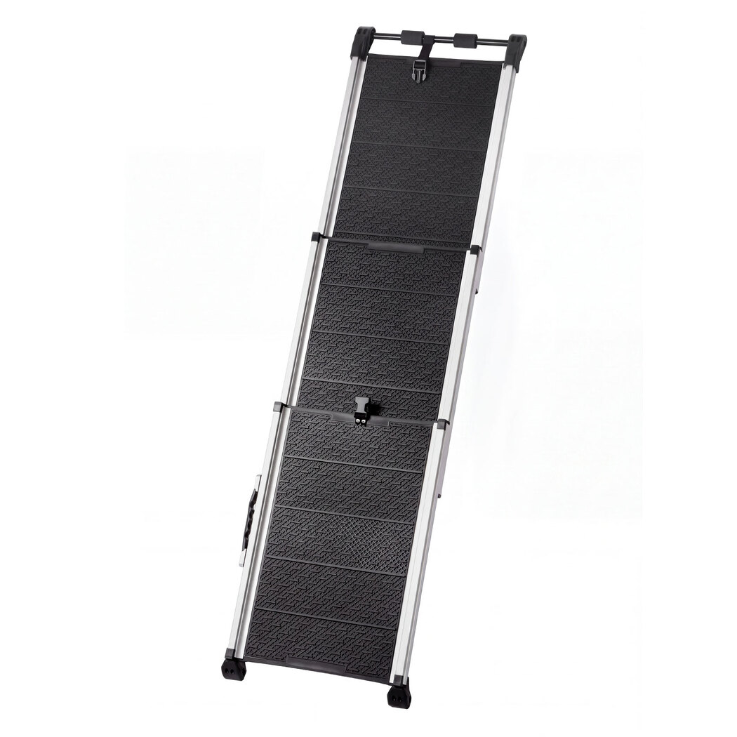 PaWz Extendable Folding Dog Ramp with Non-Slip Surface – Black
