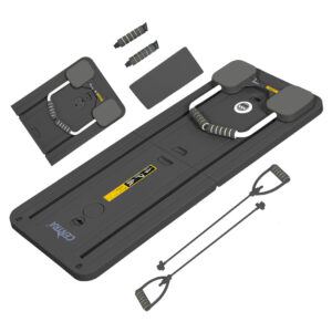 Centra 5-in-1 Abdominal Workout Board with Resistance Bands – Grey