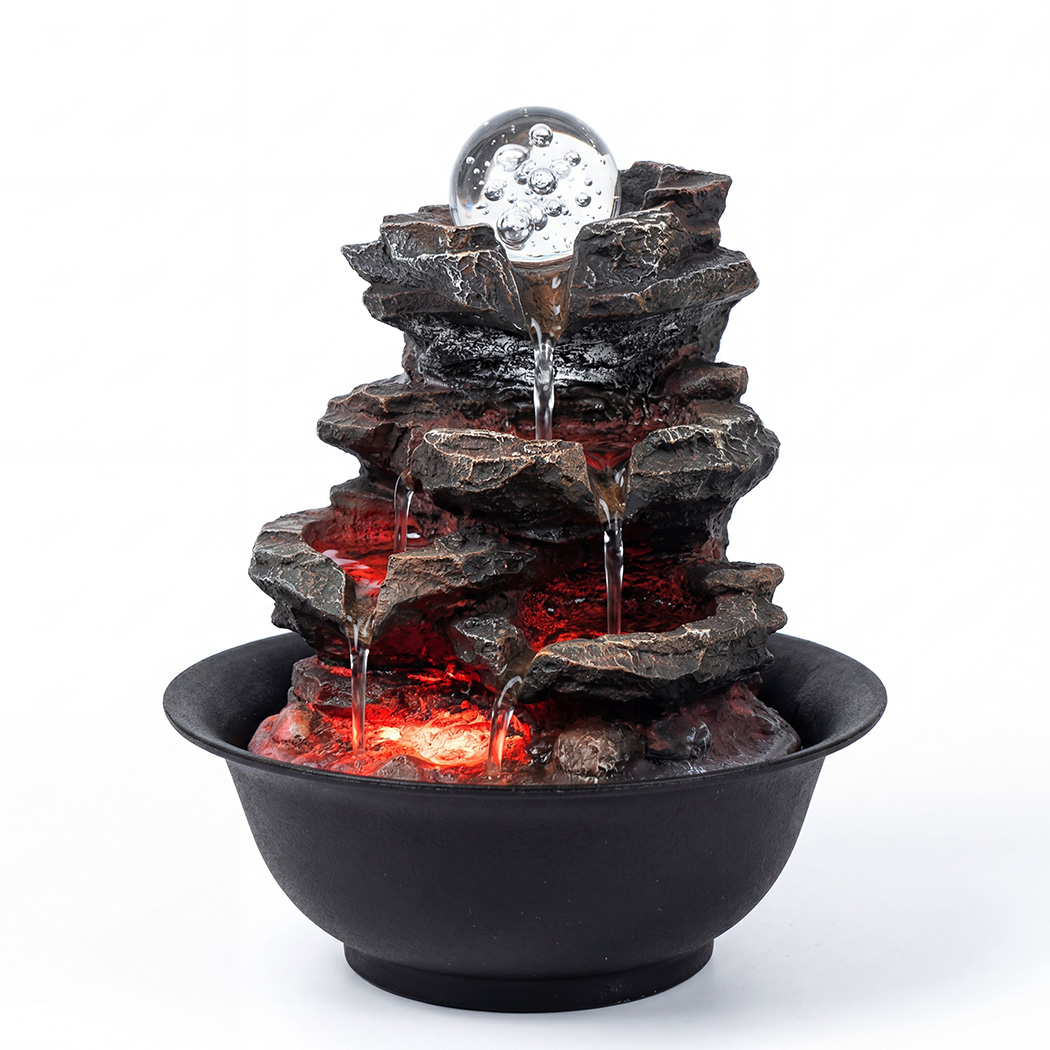 Spector LED Tabletop Water Fountain with Glass Ball and Remote Control - Image 2