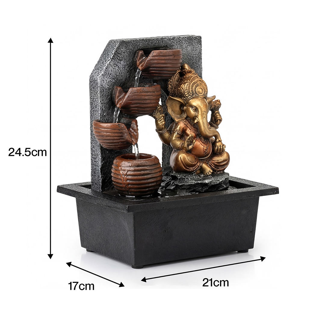 Spector LED Desktop Water Fountain with 3-Level Adjustable Flow - Image 3
