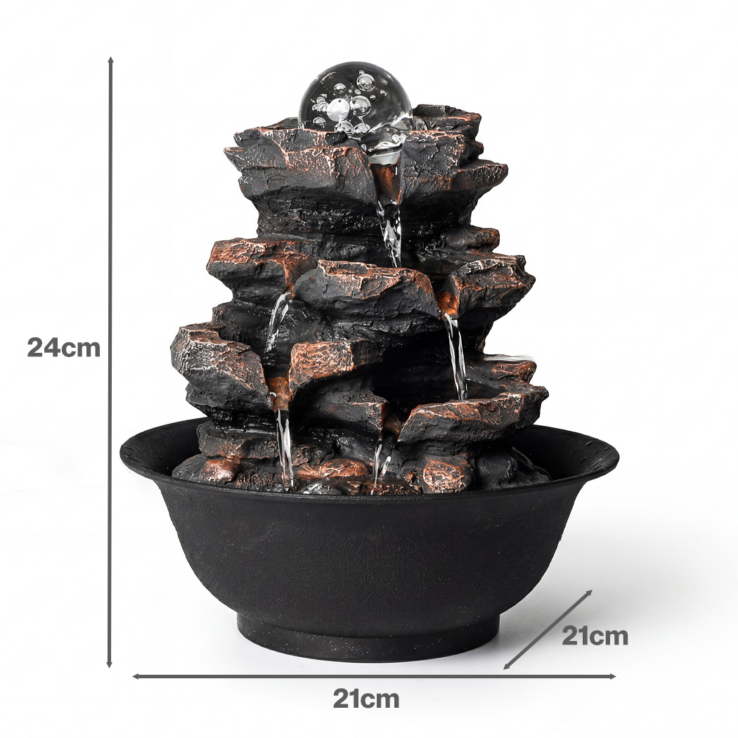 Spector LED Tabletop Water Fountain with Glass Ball and Remote Control - Image 3