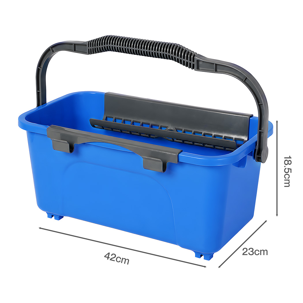 Traderight Window Cleaning Kit with Extendable Pole, Bucket and Squeegee - Image 3