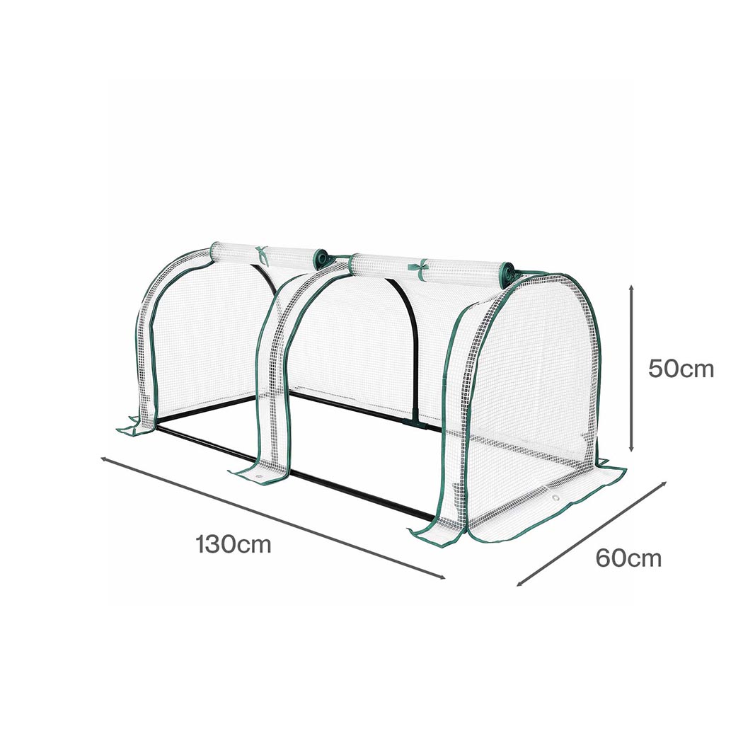 Lambu Dual-Zone Mini Greenhouse Tunnel with PE Cover - Image 3