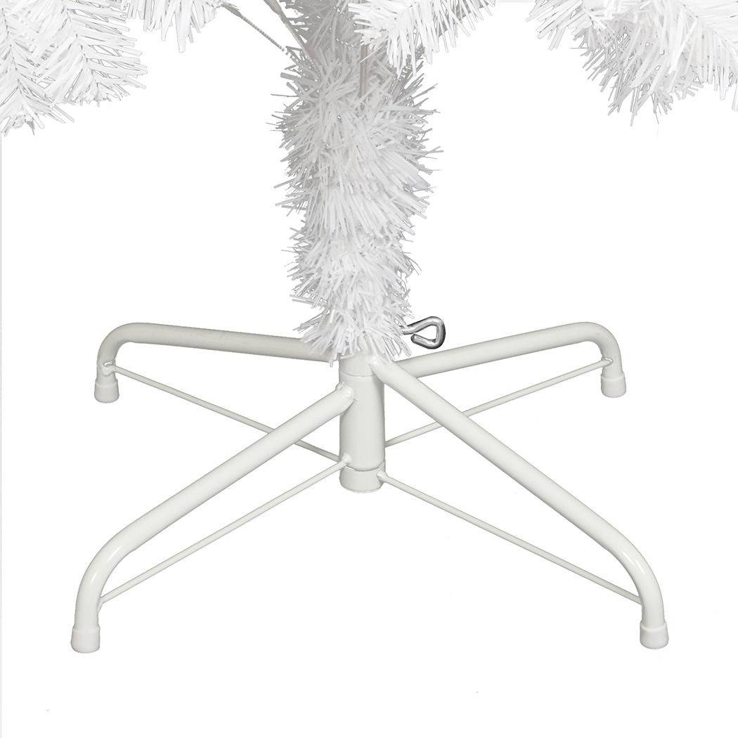 Santaco 1.8m White Artificial Christmas Tree with 670 PVC Tips - Image 4