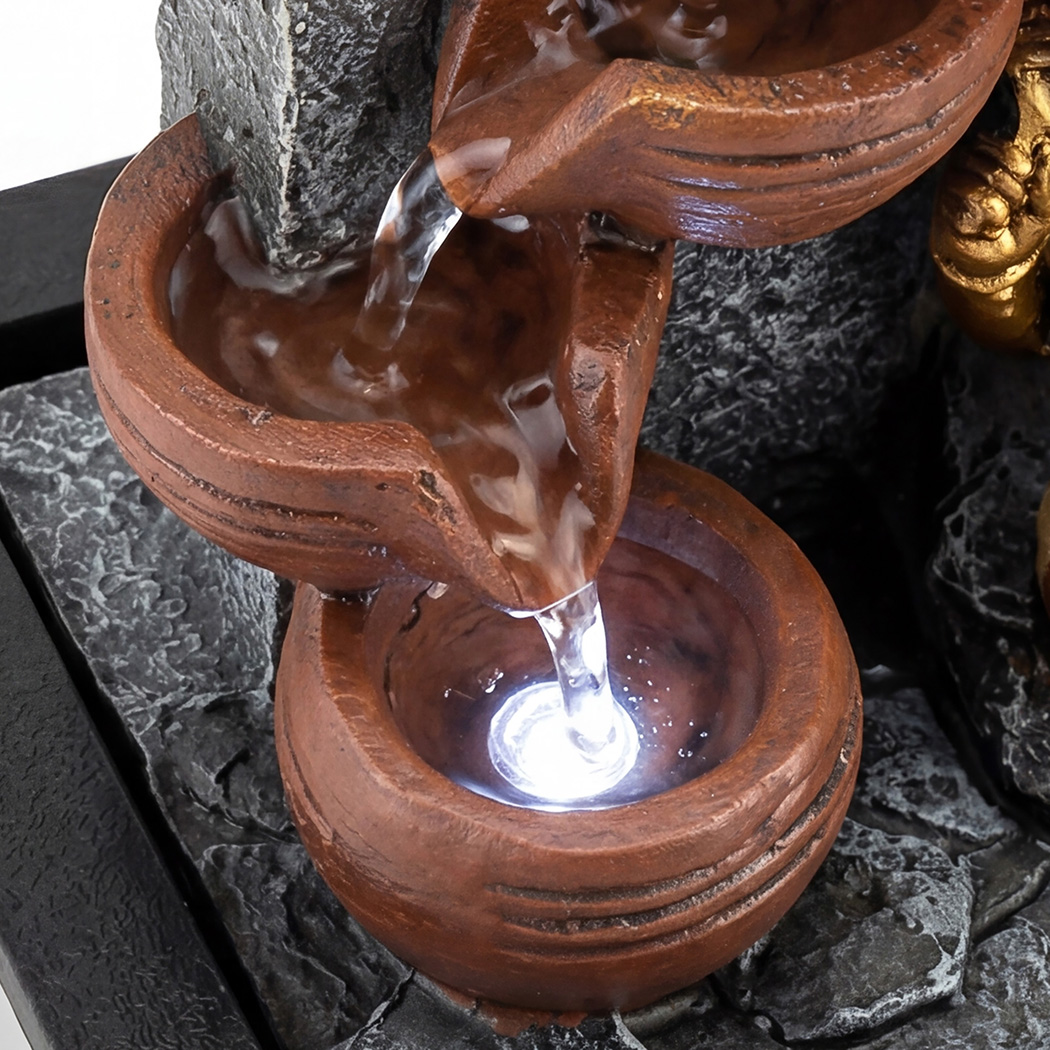 Spector LED Desktop Water Fountain with 3-Level Adjustable Flow - Image 4