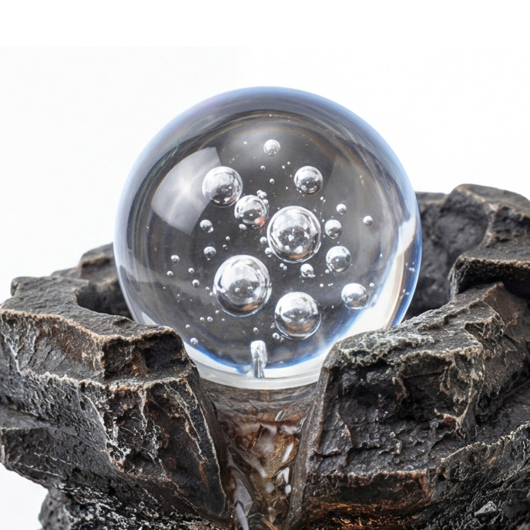 Spector LED Tabletop Water Fountain with Glass Ball and Remote Control - Image 4