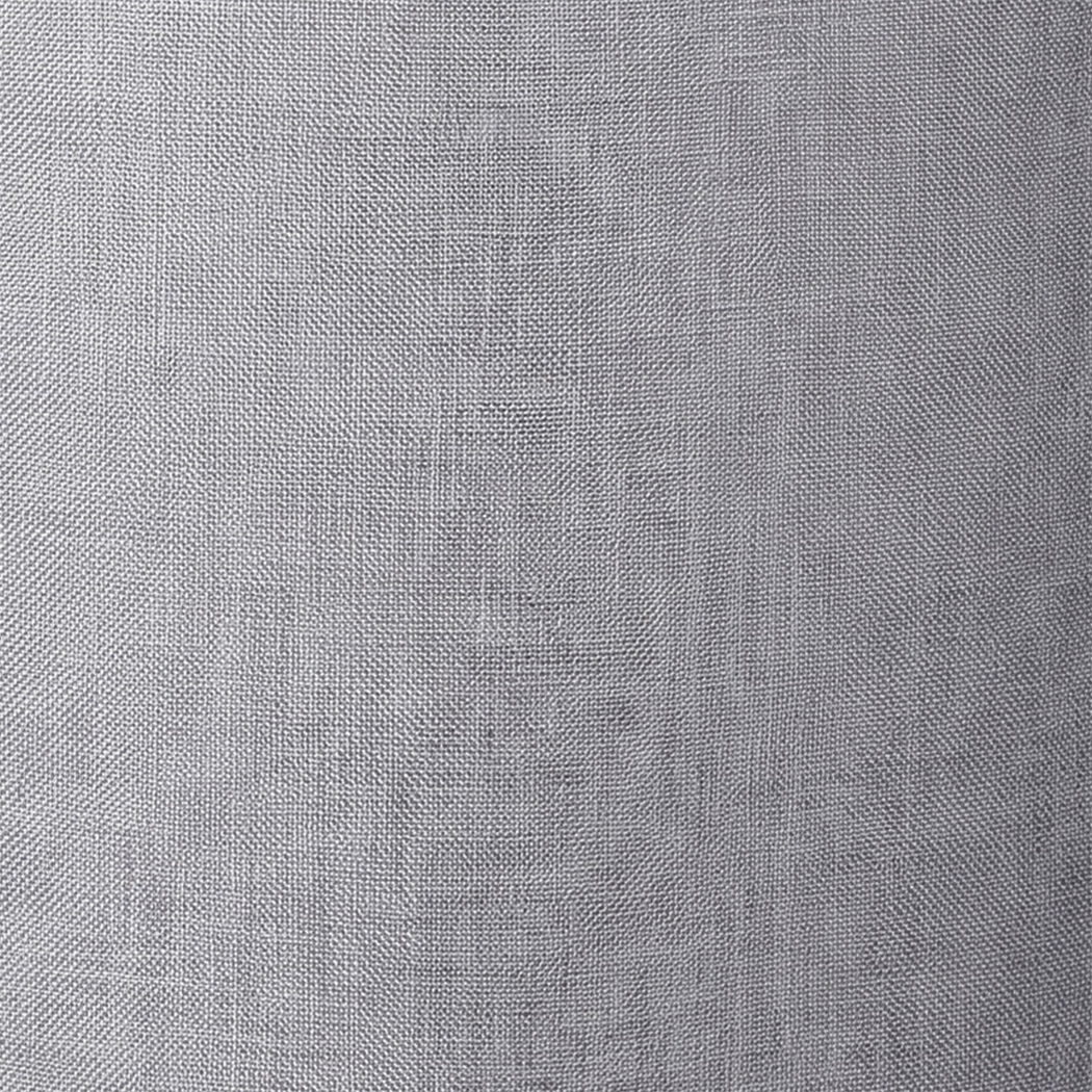 Emitto 4-Piece Grey Linen Drum Lamp Shade Set with E26/E27 and E14 Rings - Image 4
