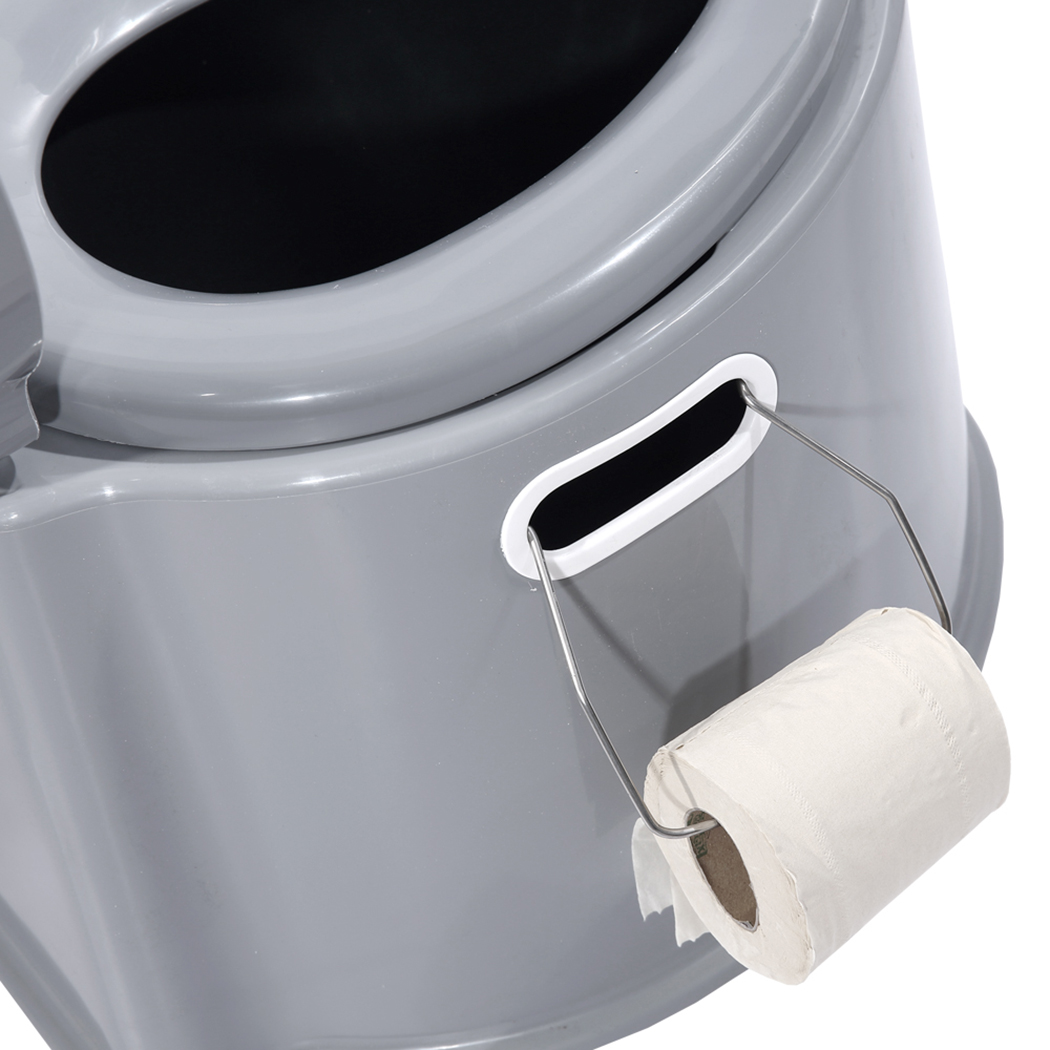 6L Portable Camping Toilet with Removable Bucket and Carry Handle - Image 5